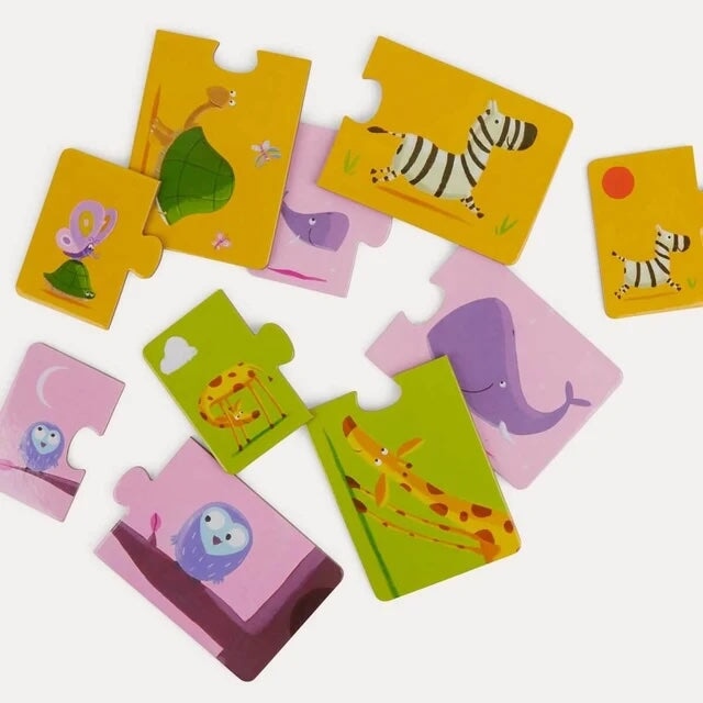 Puzzle duo Maman et bébé Djeco Mlle et Coco
