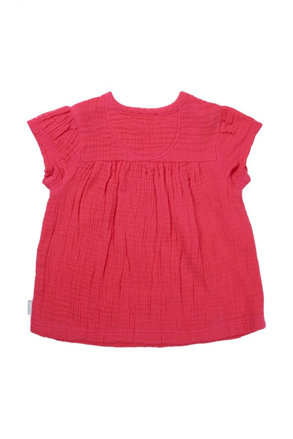 robe manches courtes Noppies framboise coton Mlle et Coco