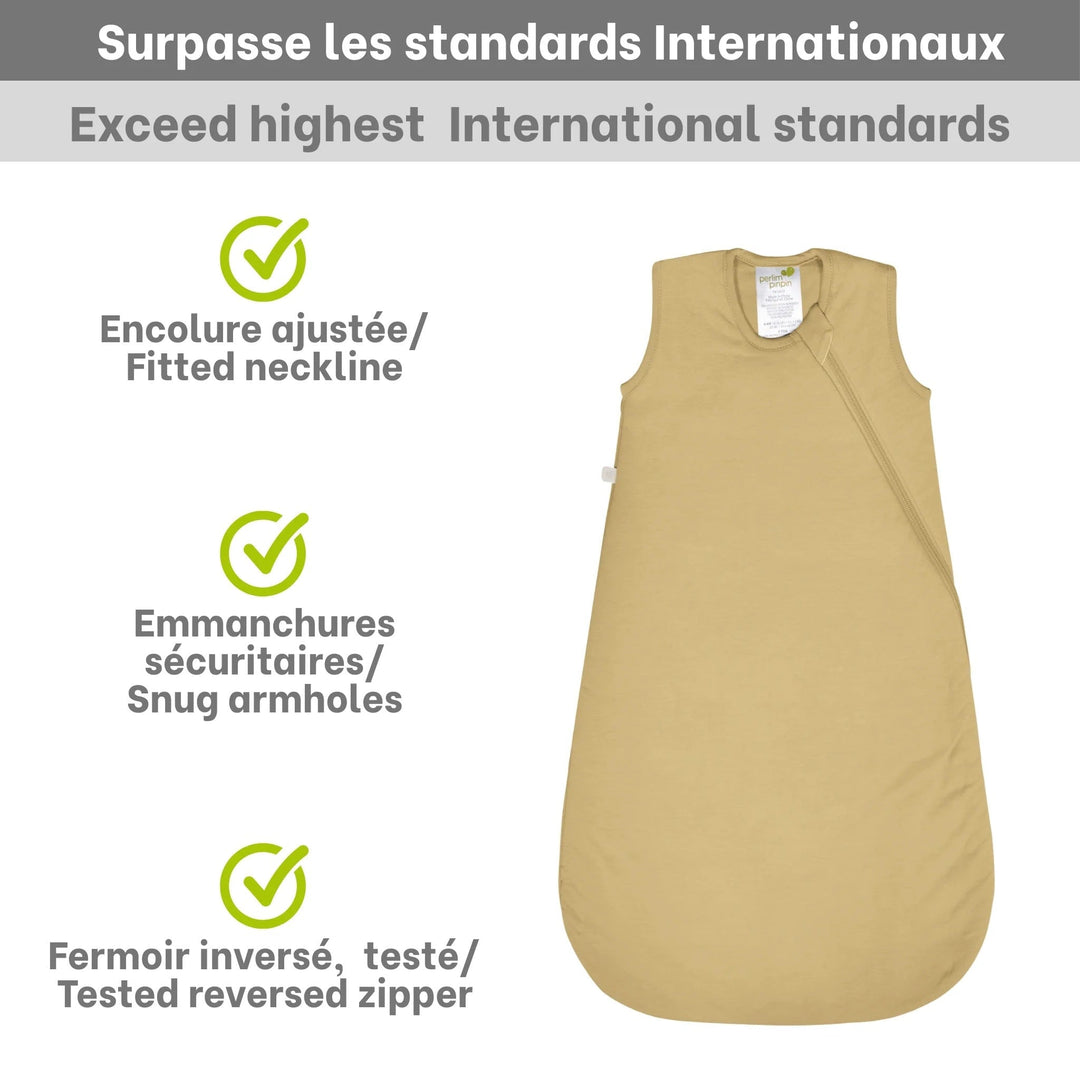 Dormeuse/gigoteuse bambou - Curry 1 tog - Perlimpinpin Vêtements (échantillons) Perlimpinpin 