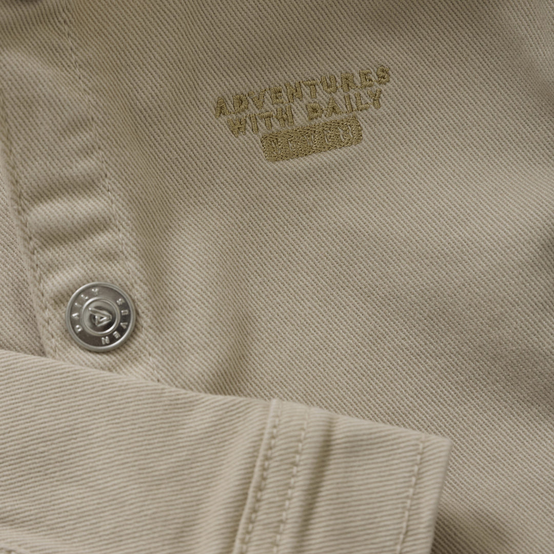 Veste à capuchon effet jeans - Beige - Daily Seven Vêtements (échantillons) Daily Seven 