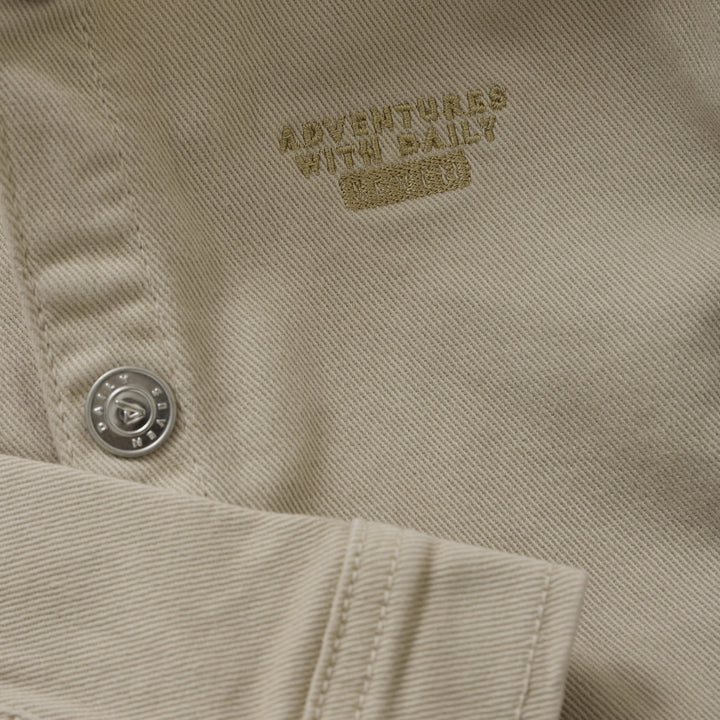 Veste à capuchon effet jeans - Beige - Daily Seven Vêtements (échantillons) Daily Seven 