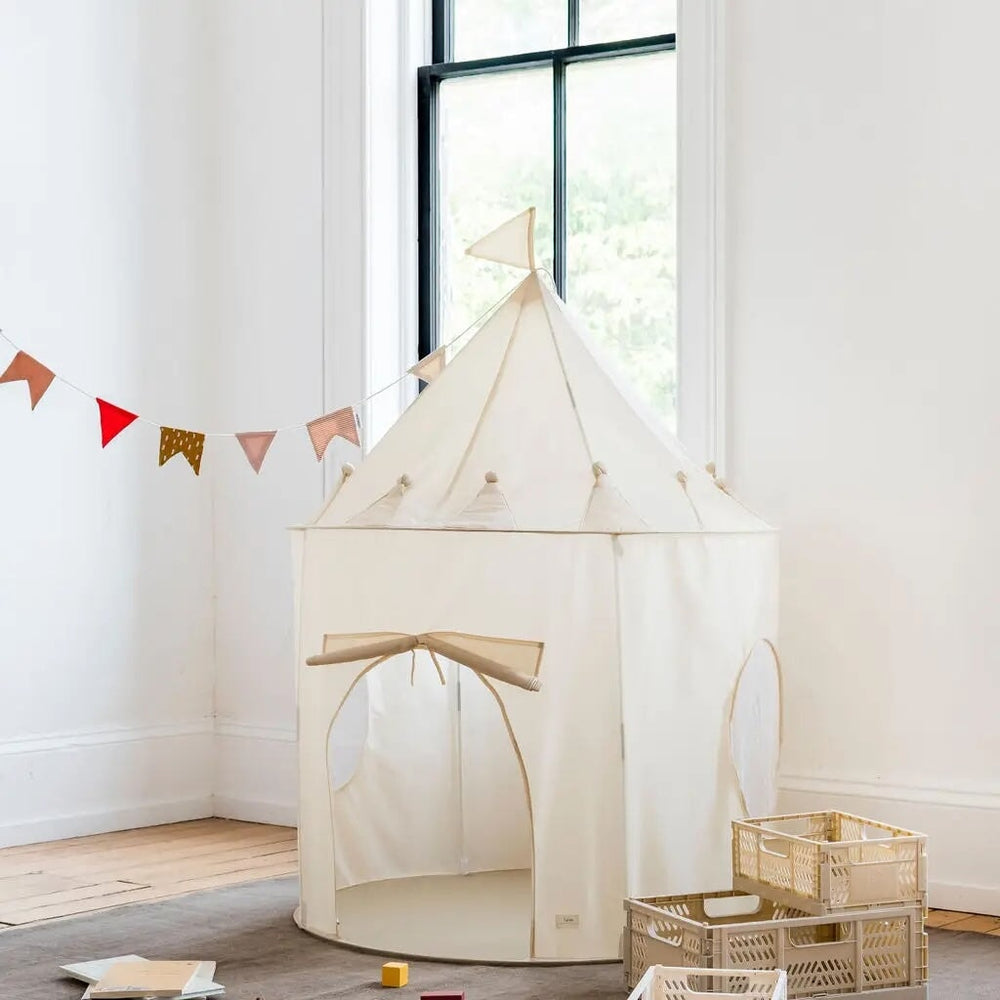 tente de jeu beige château sprout enfant Mlle et Coco