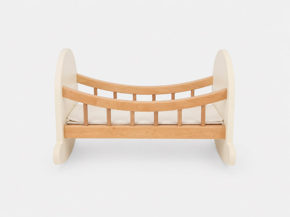 Berceau de poupée - Bois blanc - COMMANDE SPÉCIALE - Kinderfeets Kinderfeets 