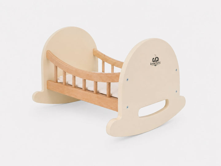 Berceau de poupée - Bois blanc - COMMANDE SPÉCIALE - Kinderfeets Kinderfeets 