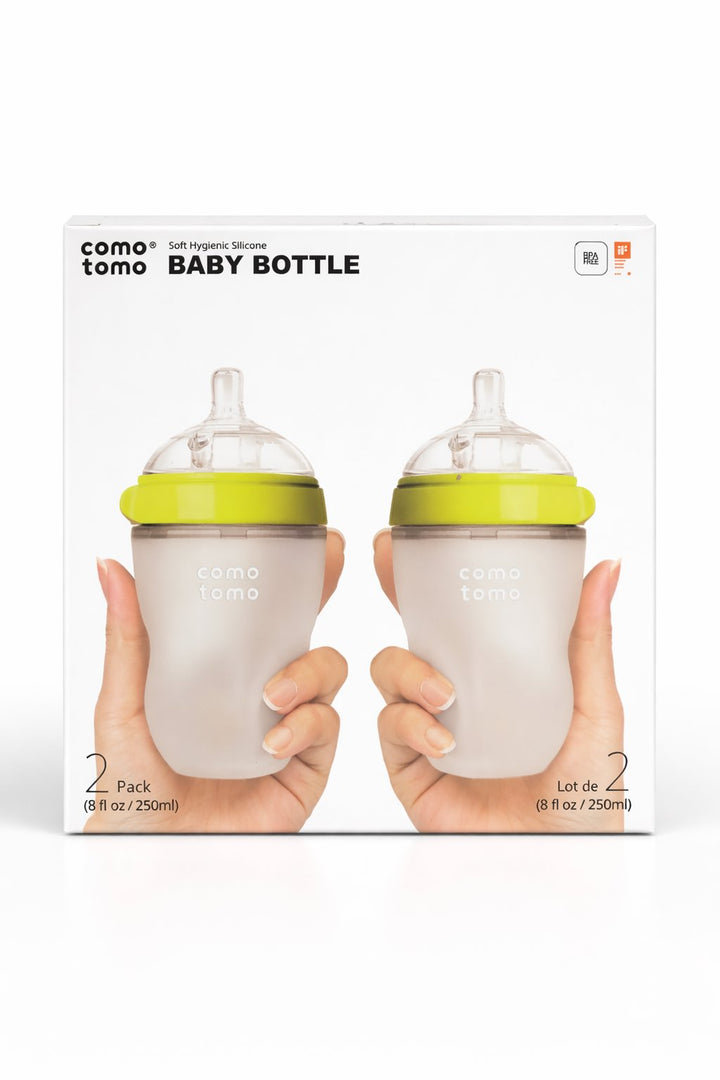 Soft bottle 2-pack - Green 8 oz - Como Tomo