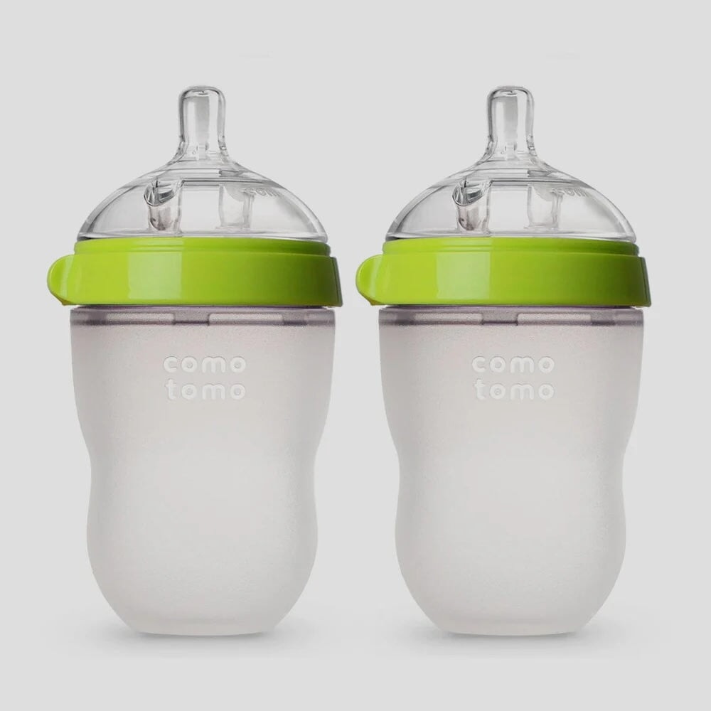 ensemble biberon como tomo baby bottle vert Mlle et Coco