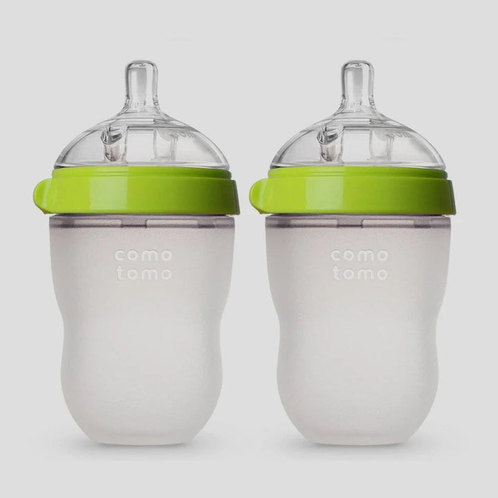 ensemble biberon como tomo baby bottle vert Mlle et Coco