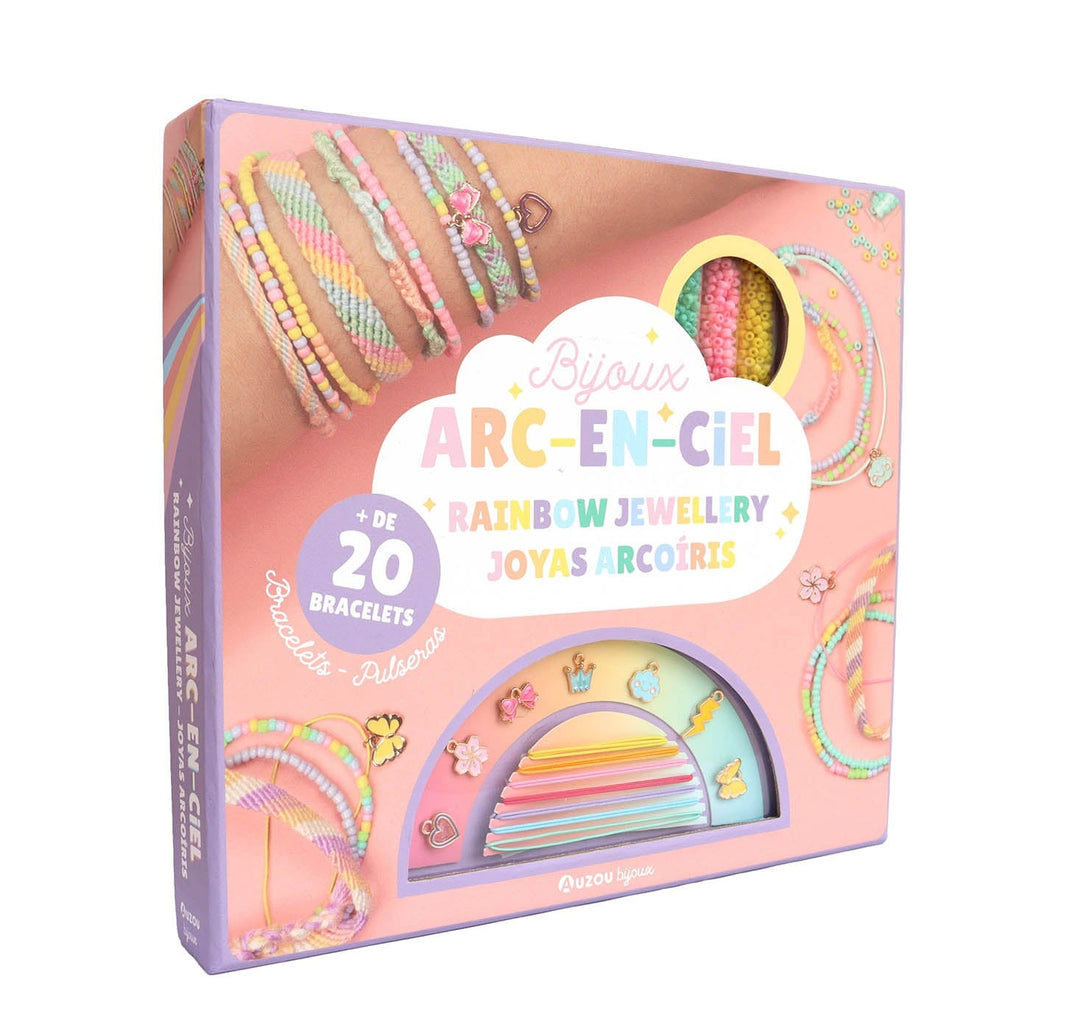 Coffret bricolage Bijoux arc-en-ciel Auzou Mlle et Coco