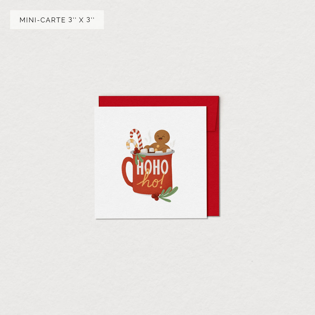 mini carte souhaits Mimosa Tibiscuit Mlle et Coco Noël