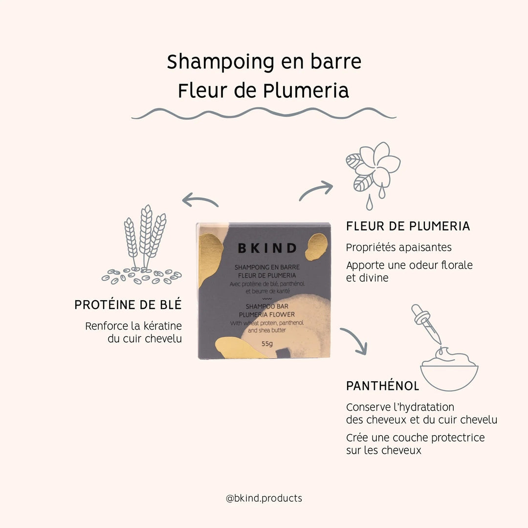 Shampoing en barre pour cheveux bouclés et frisées Bkind lle et Coco