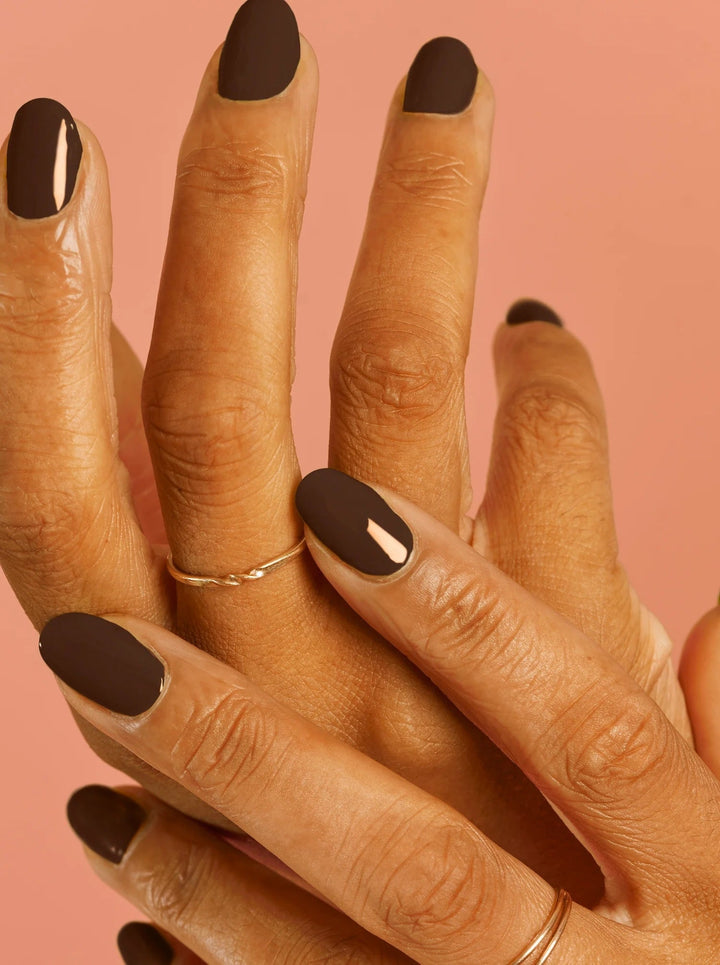 Vernis ongles non toxic Bkind chocolatine Mlle et Coco