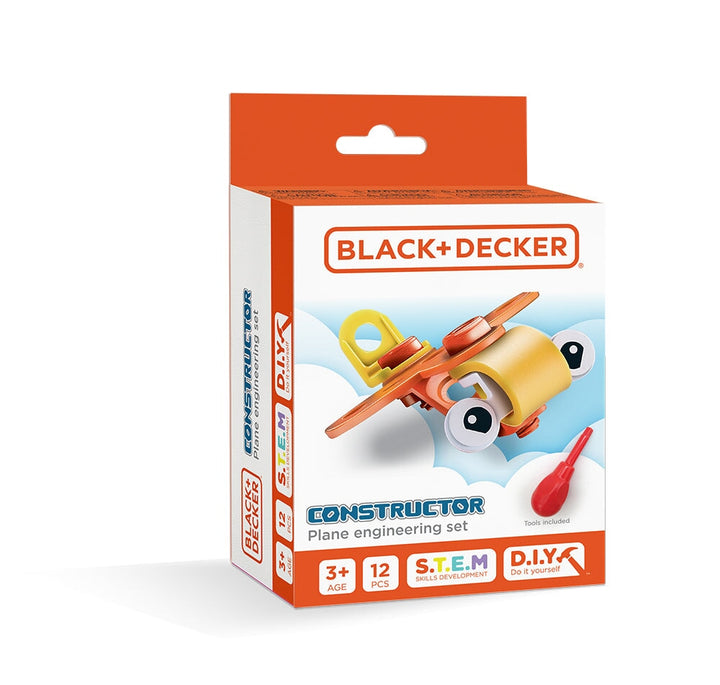 Constructor Jr Avion Black+Decker, jeu de construction 3 ans