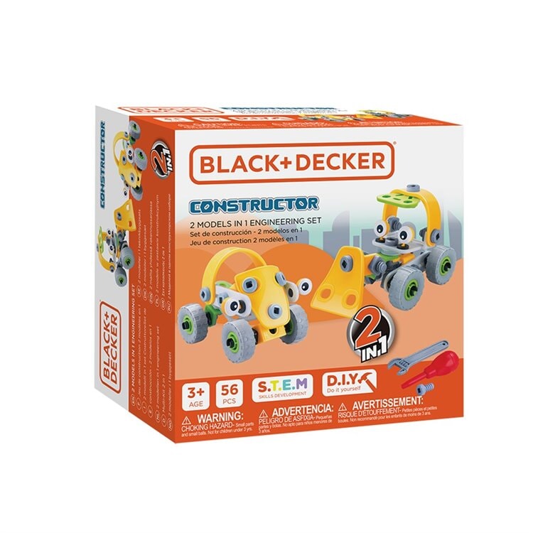 black + Decker construction jaune vert activité enfant
