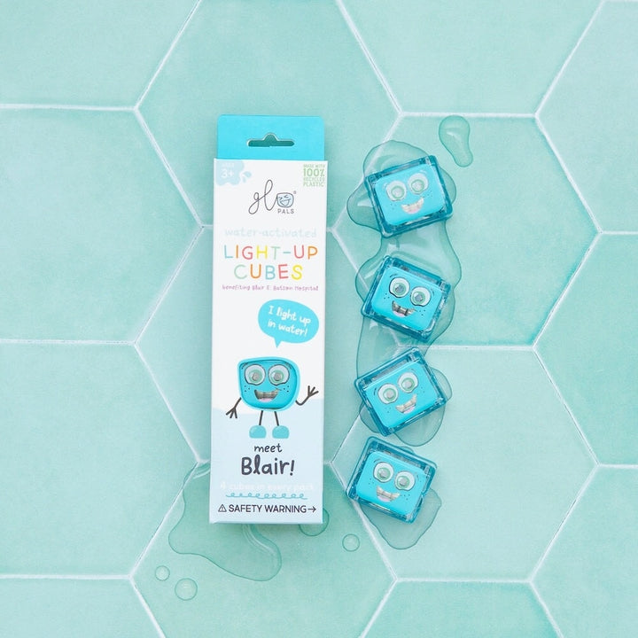 glo pals blair bleu jouet enfant bain activité