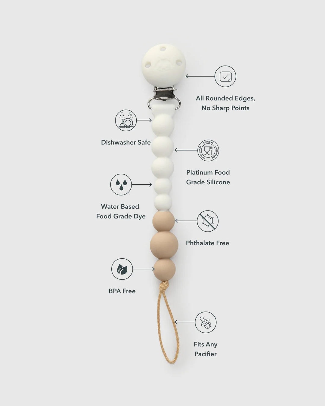 Attache-suce Blanc Loulou Lollipop Mlle et Coco