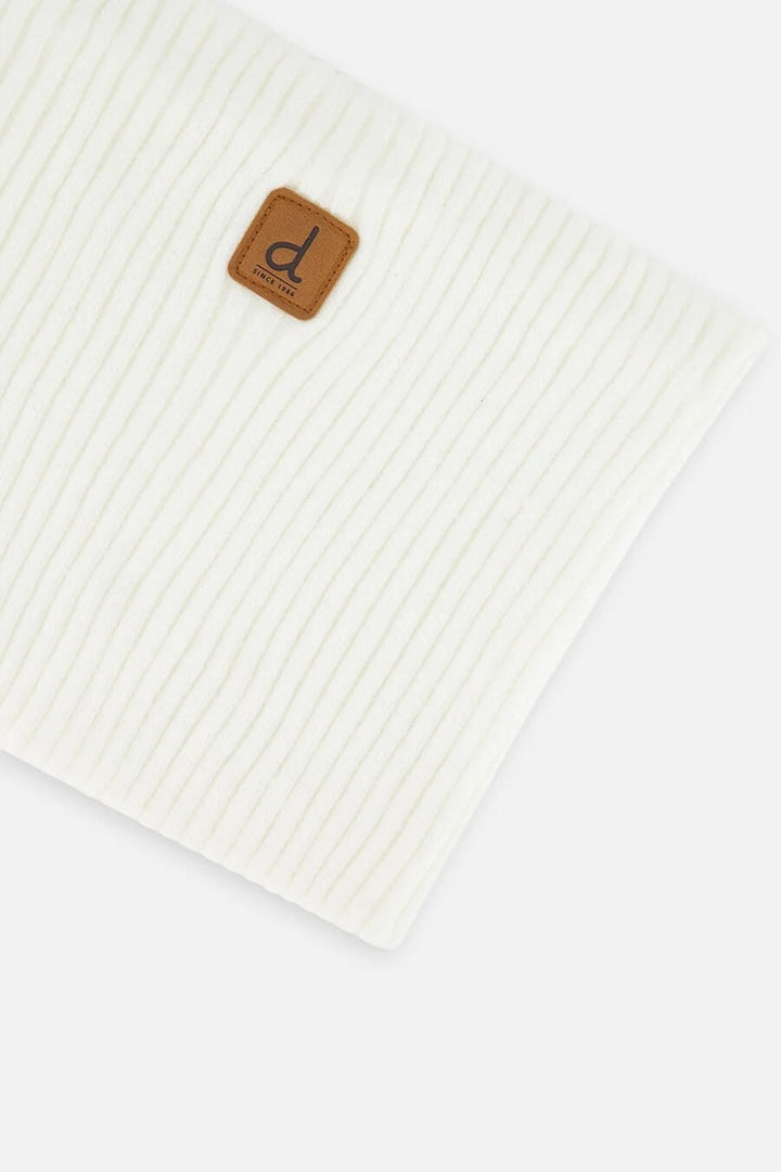 Cache-cou mi-saison en tricot Blanc Deux par Deux Mlle et Coco