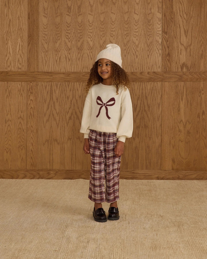 Pull tricot  Crème et boucle Rylee + Cru Mlle et Coco