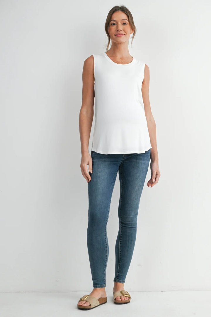 camisole débardeur maternité allaitement blanc Hello MIz Mlle et Coco