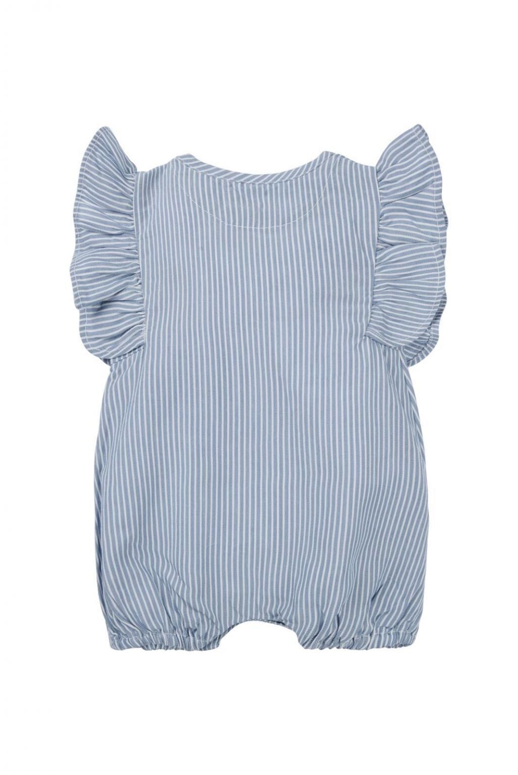 Barboteuse Noppies rayé bleu blanc Mlle et Coco bébé