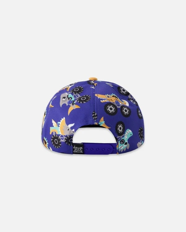 casquette bleu imprimé camions Deux par Deux Mlle et Coco