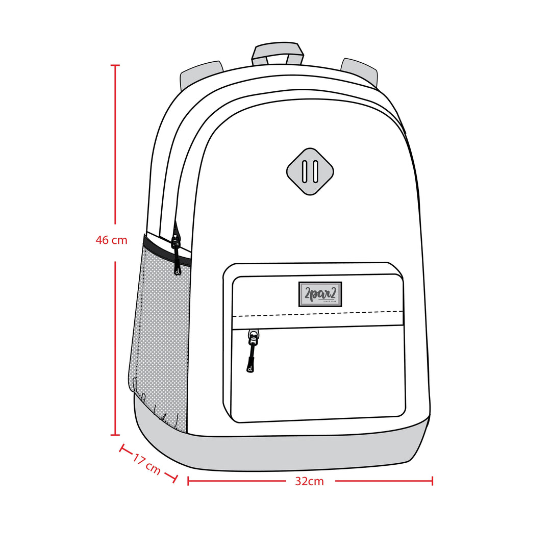 sac dos dégradé bleu beige Deux par Deux accessoire école