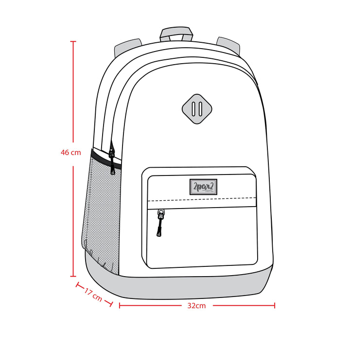 sac dos dégradé bleu beige Deux par Deux accessoire école