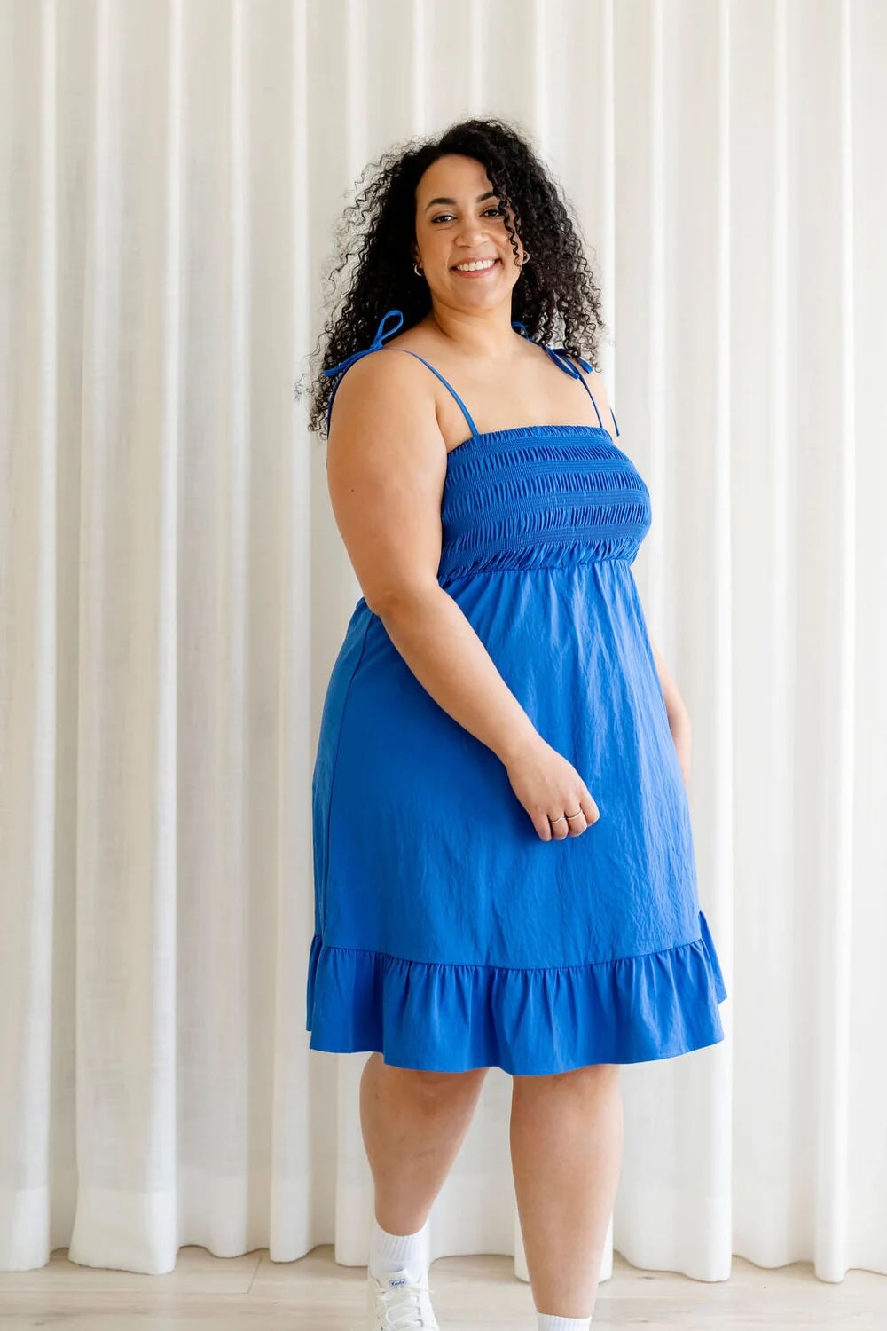 robe Éliza Rose maternité allaitement bleu royale Mlle et Coco