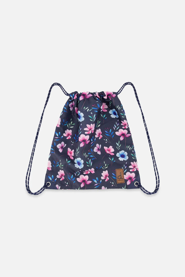 Sac à cordon Bleu Imprimé fleurs Deux par Deux