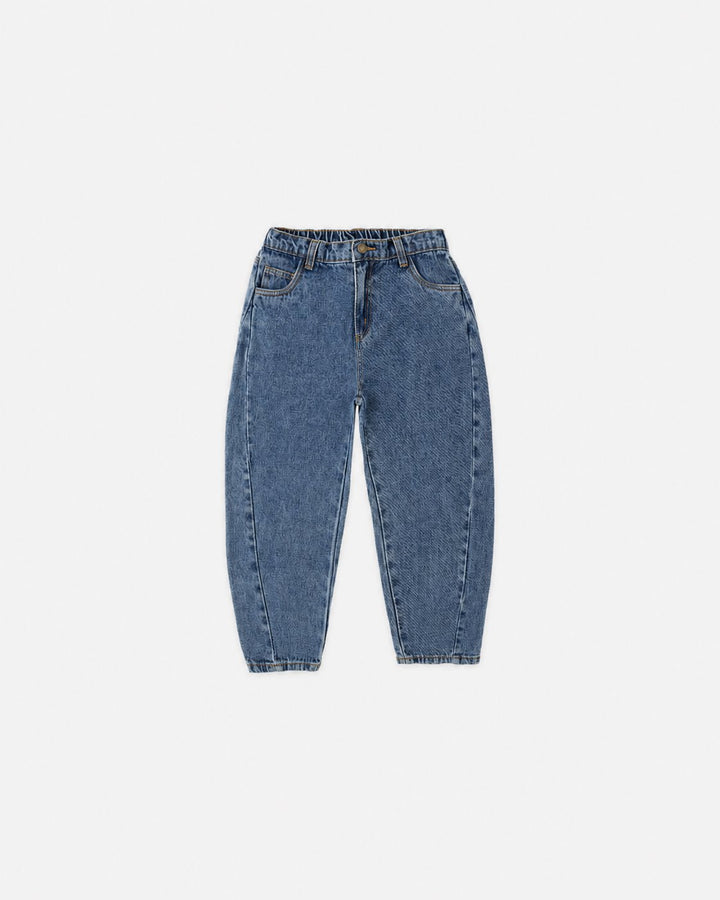 Jeans taille élastique Bleu denim  Rylee + Cru Mlle et Coco