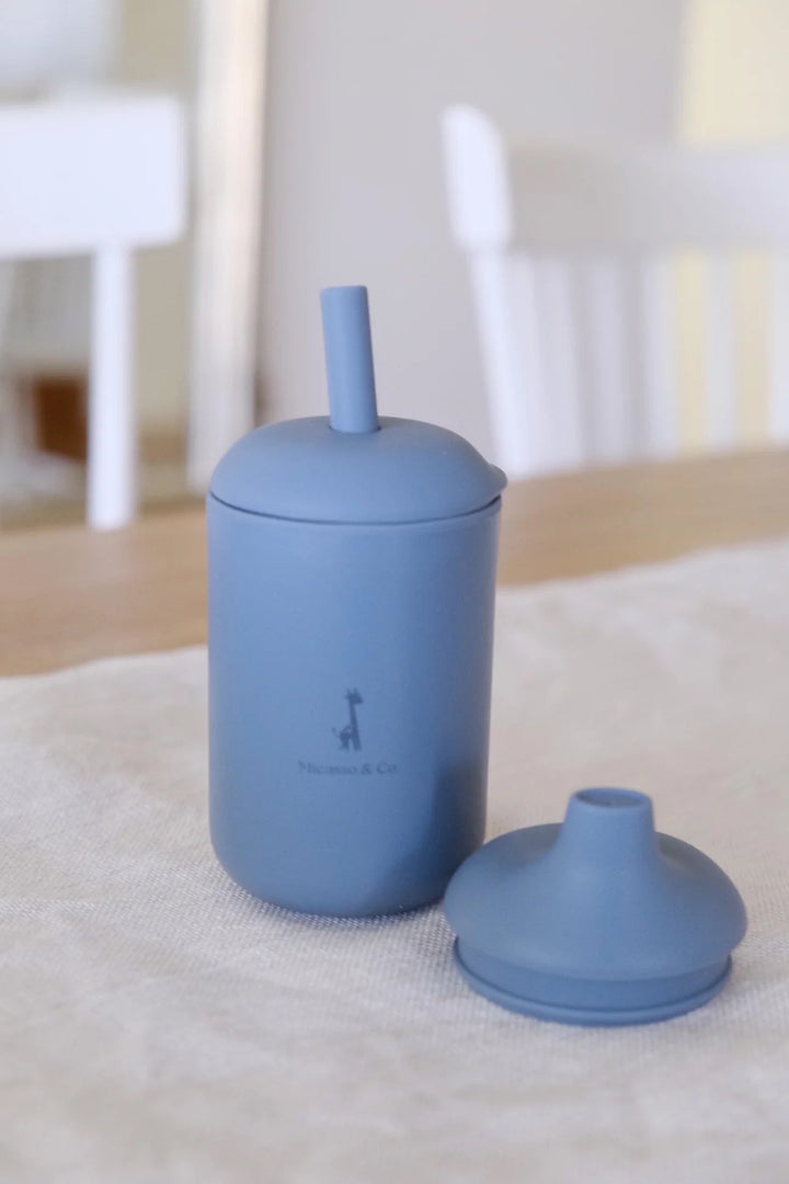 gobelet silicone paille et bec Micasso accessoire cuisine bébé
