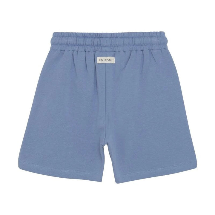 Short en coton taille élastique bleu En Fant Mlle et Coco