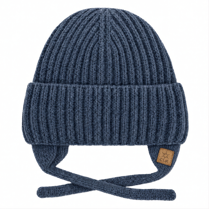 Tuque en tricot douce Bleu Calikids Mlle et Coco