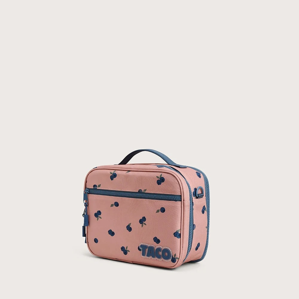 Sac à lunch Liam blueberry pink Taco Mlle et Coco