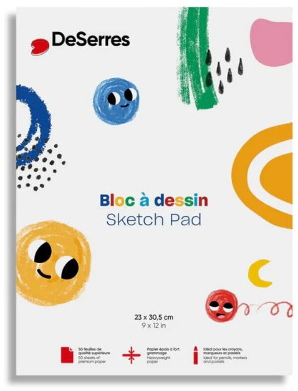 Bloc à dessin pour enfants DeSerres Mlle et Coco