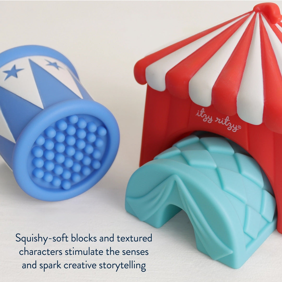 Jeu éveil sensoriel Itzy blocks cirque Itzy Ritzy