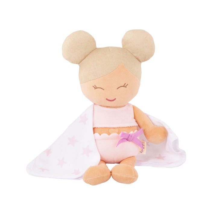 LullaBaby poupée bain serviette canard rose Mlle et Coco