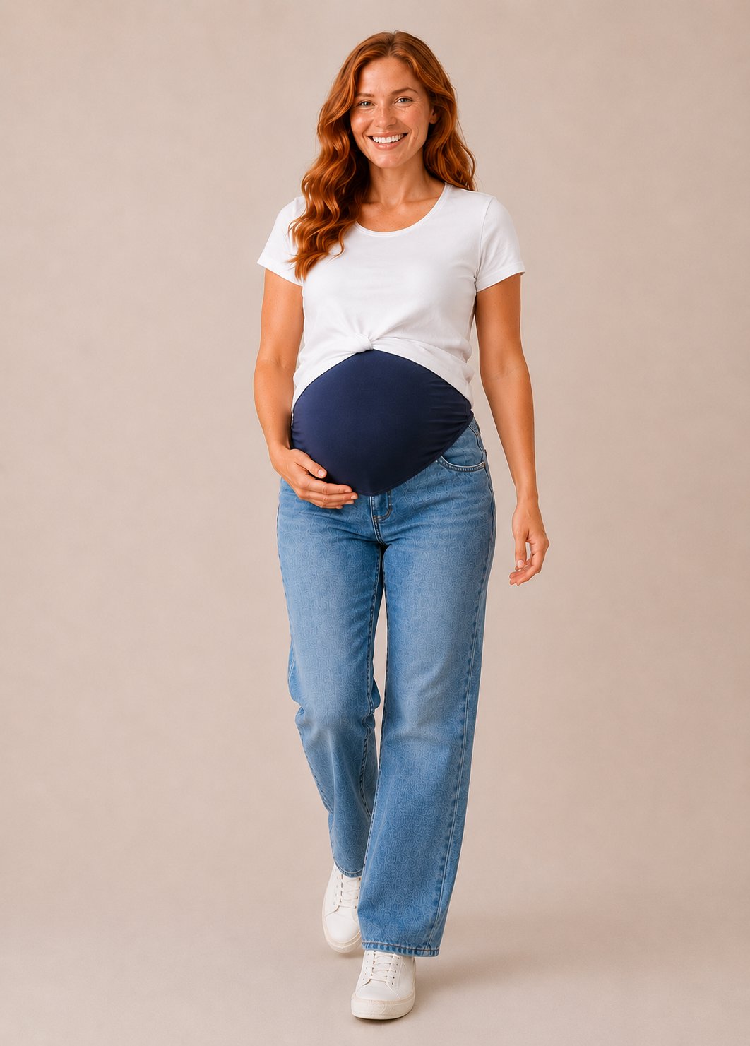 Jeans de maternité Jeanne - Bleu gris pâle - Bloom Bloom 