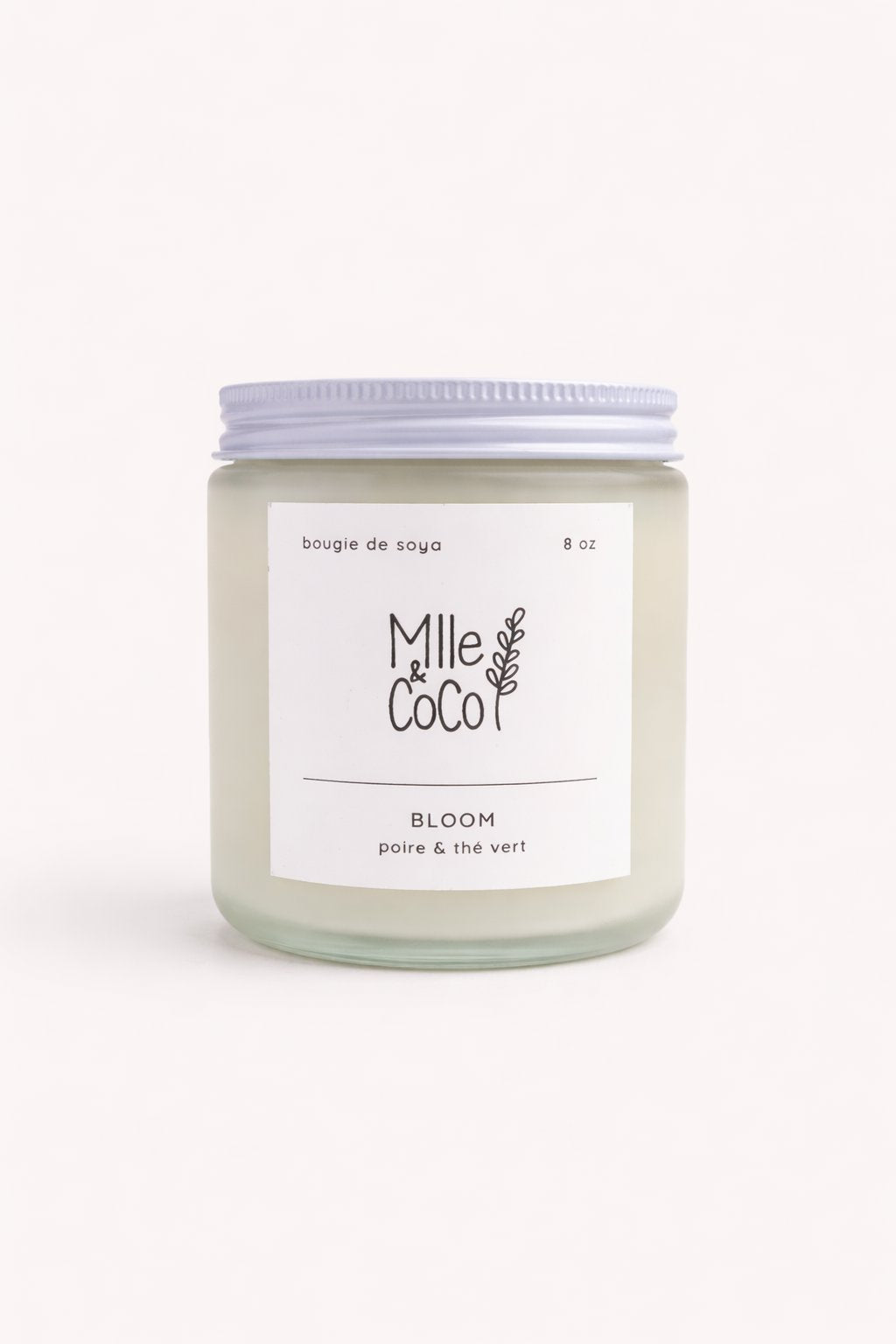 chandelle soya bloom poire the vert Mlle et Coco