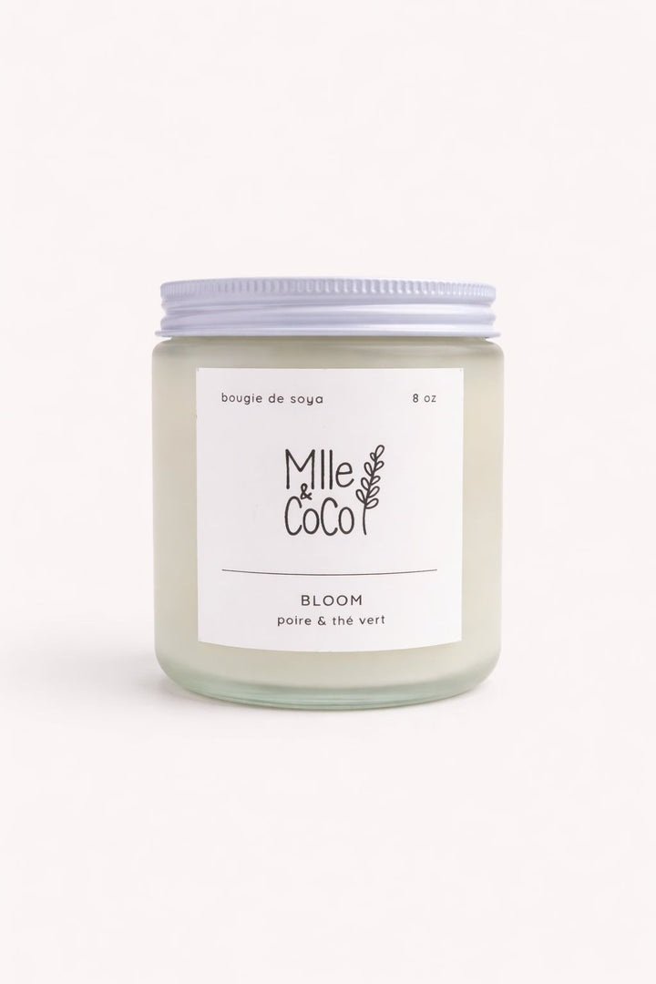 chandelle soya bloom poire the vert Mlle et Coco