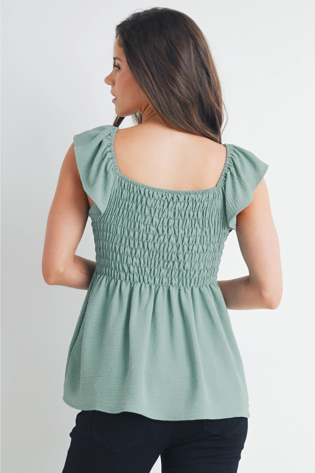 Hello Miz blouse maternité sauge Mlle et Coco maman
