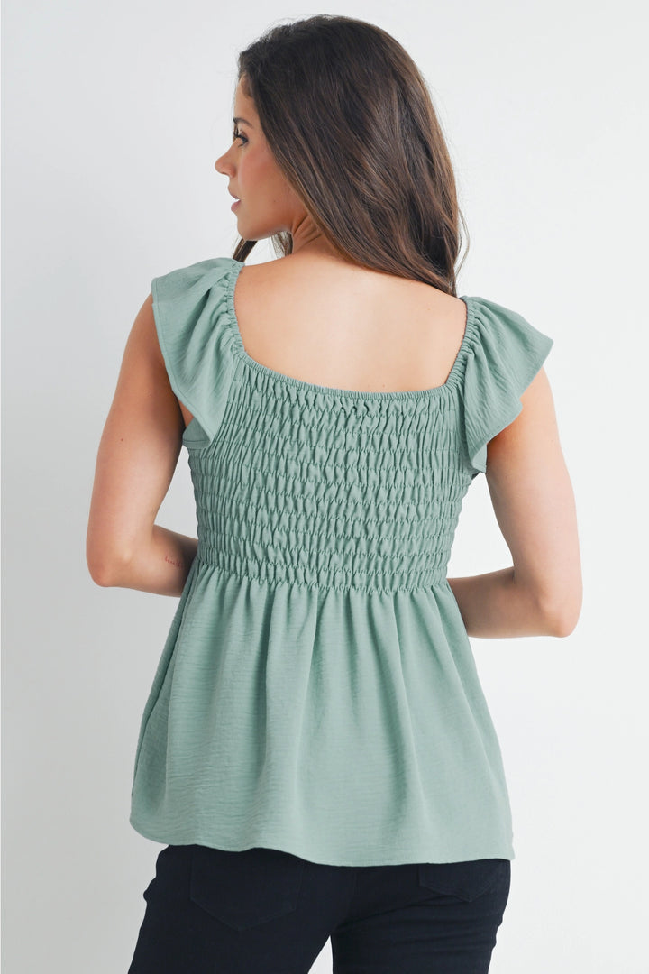 Hello Miz blouse maternité sauge Mlle et Coco maman
