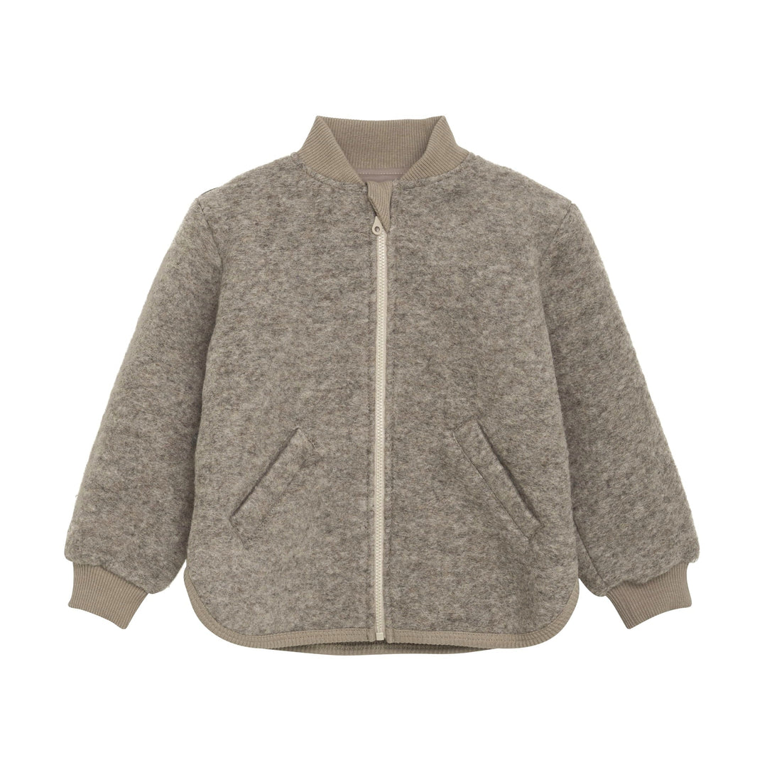 Manteau blouson bomber laine bouillie Huttelihut Mlle et Coco