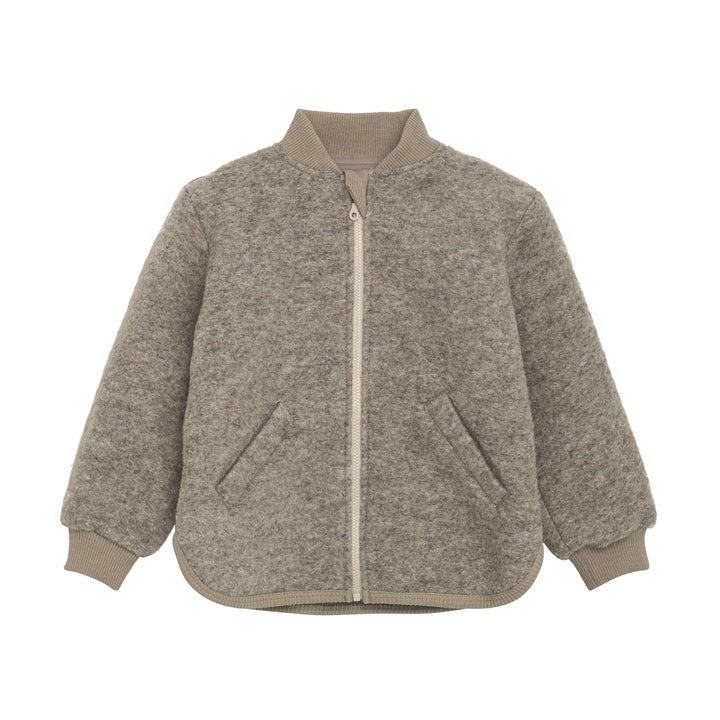 Manteau blouson bomber laine bouillie Huttelihut Mlle et Coco