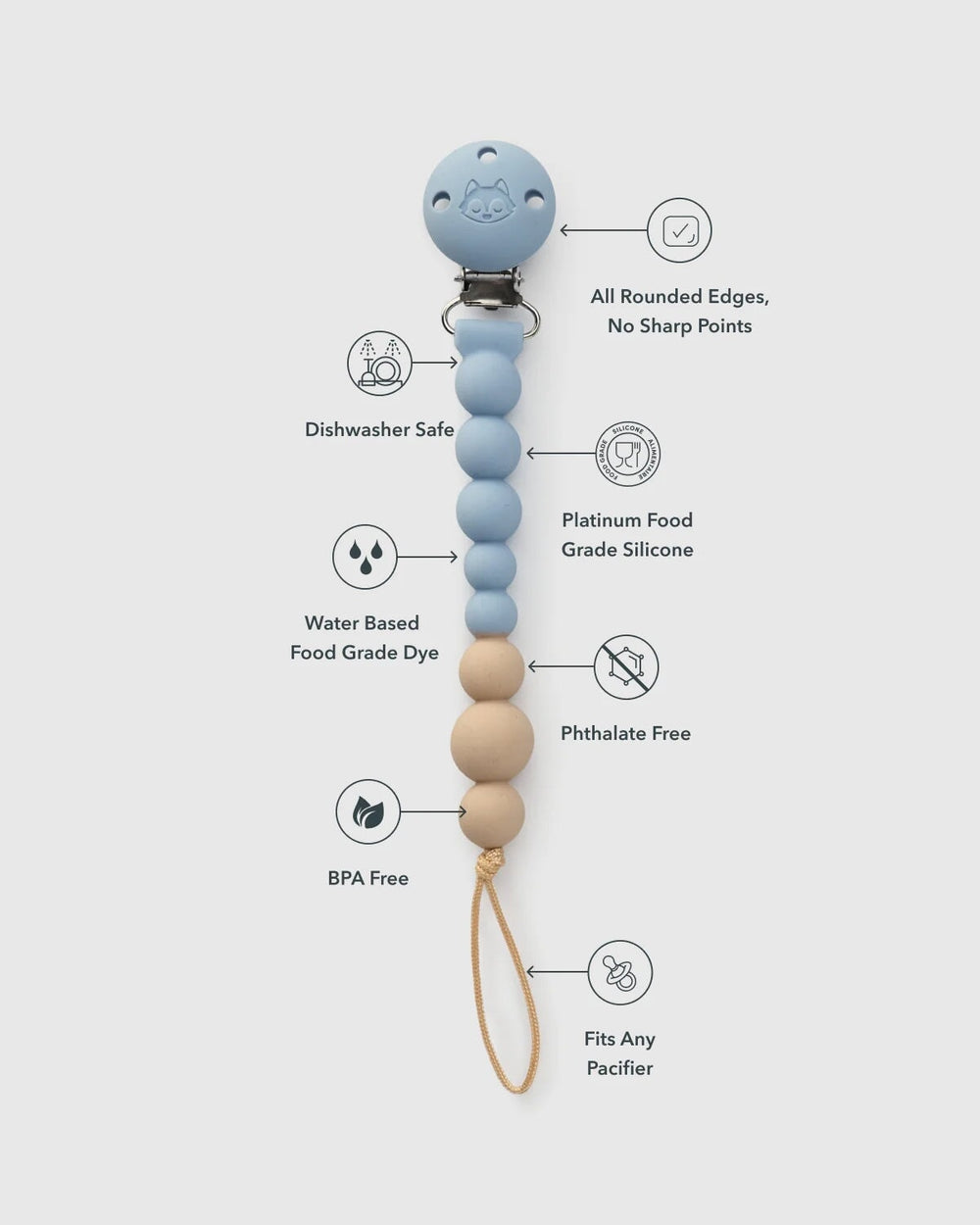 Attache-suce Blue fog Loulou Lollipop Mlle et Coco