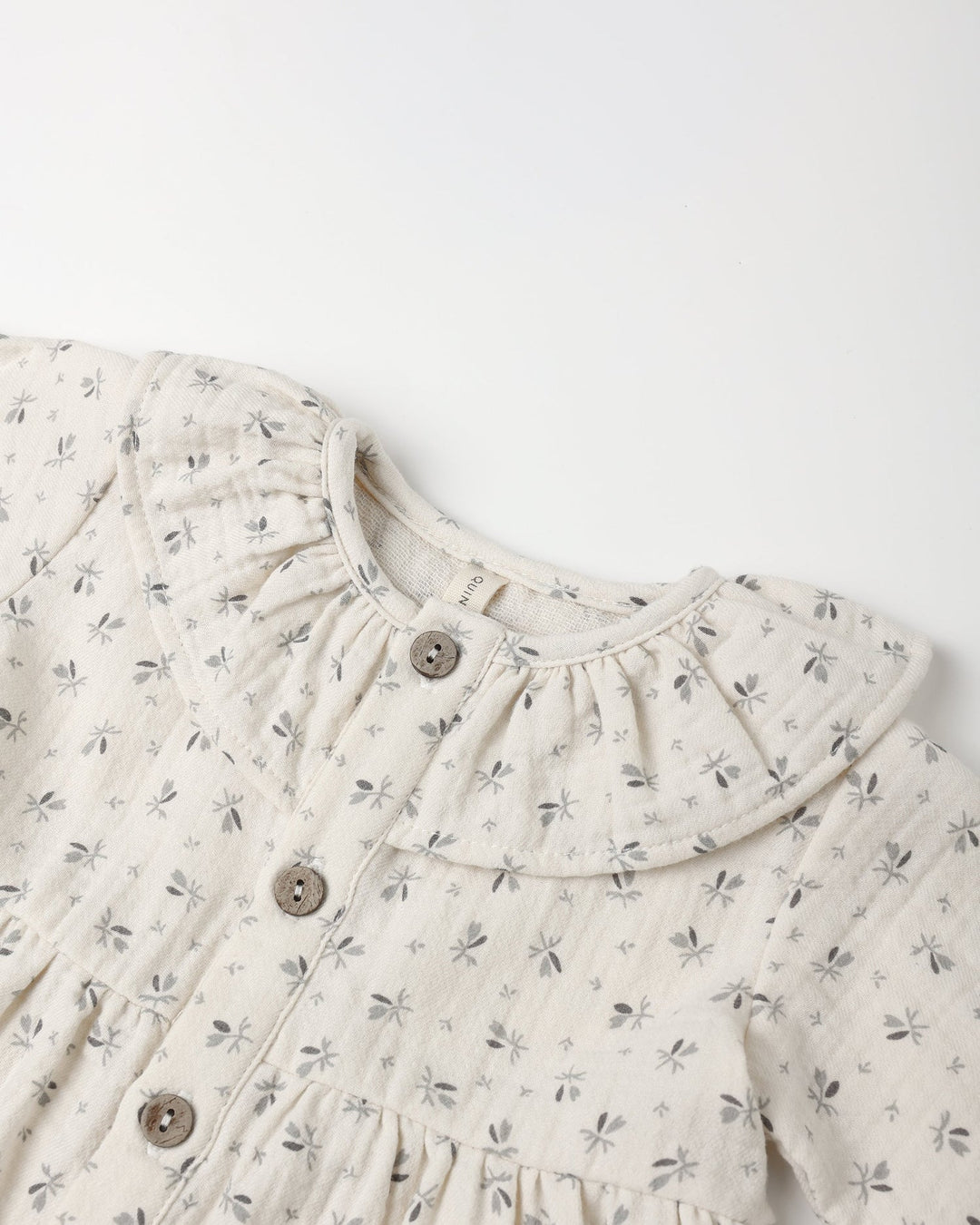 Robe boutonnée à col volanté Bluebell Quincy Mae Mlle et Coco