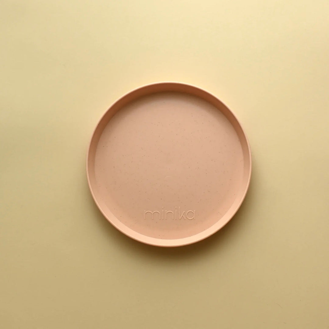 Assiette en paille de blé biodégradable et écologique Minika Mlle et Coco