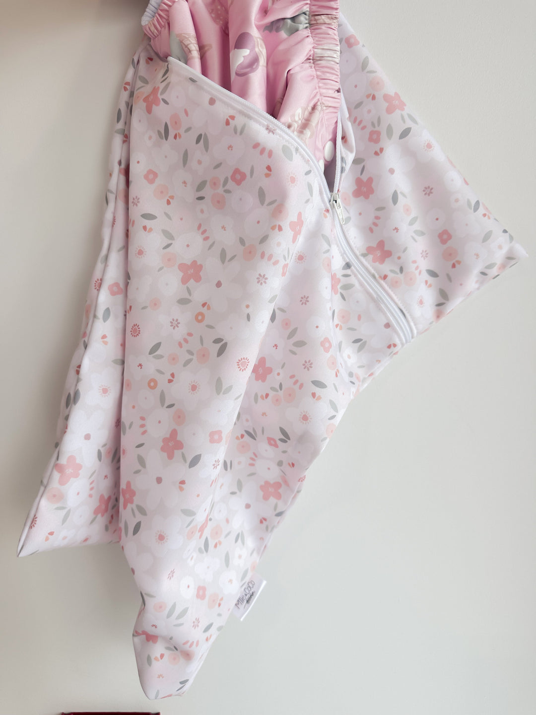 sac transport Délicatesse floral blush Mlle et Coco résistant eau