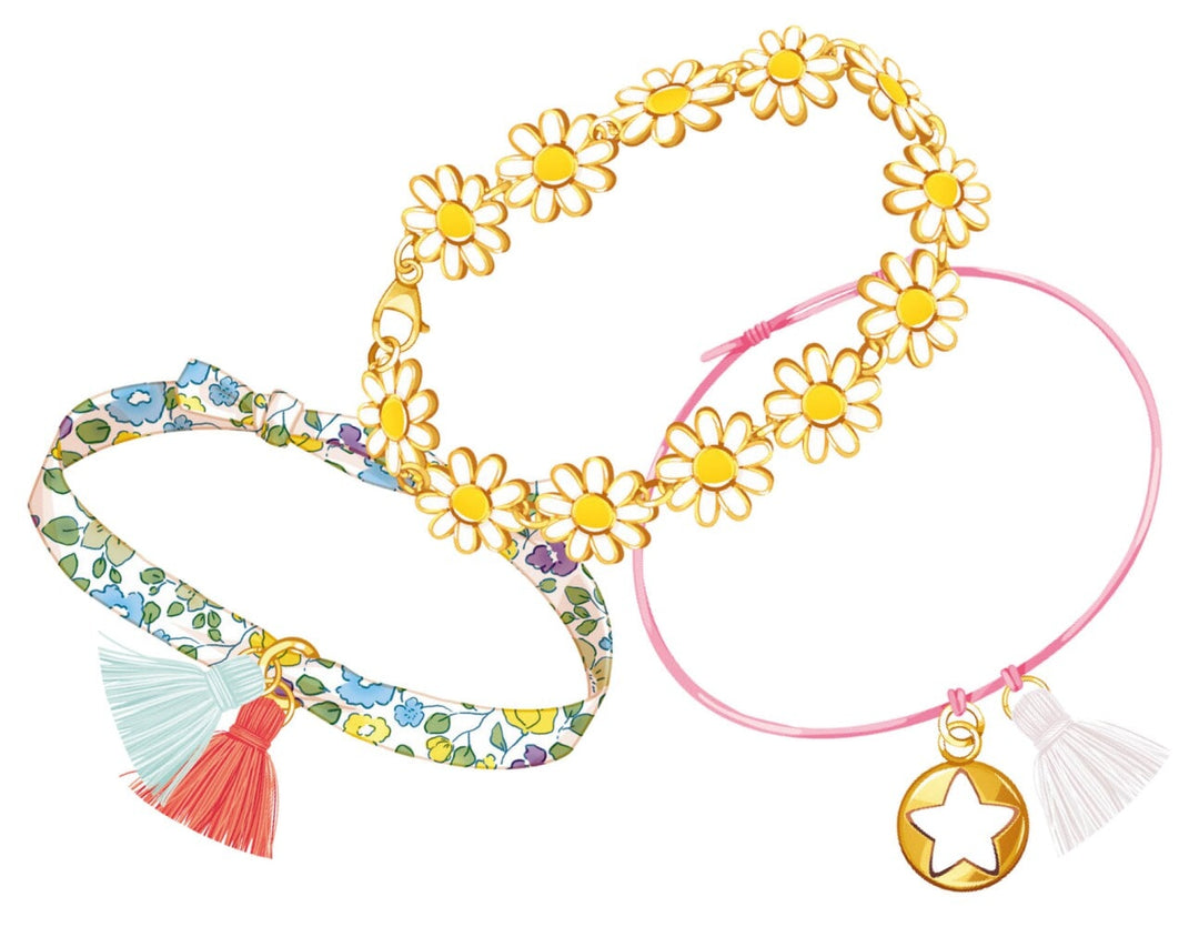 mon accumulation de bracelets bohèmes Auzou bijoux Mlle et Coco