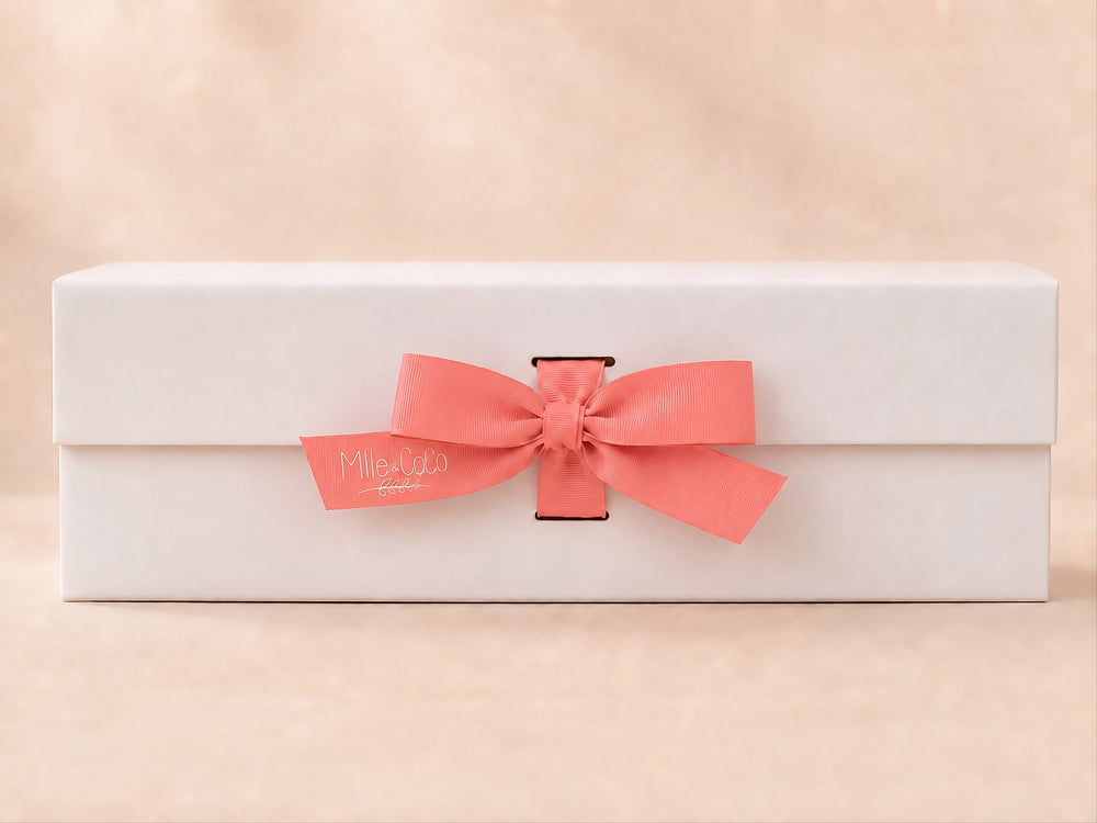 Coffret cadeau Mimosa Mlle et Coco bain moussant chandelle bruine 