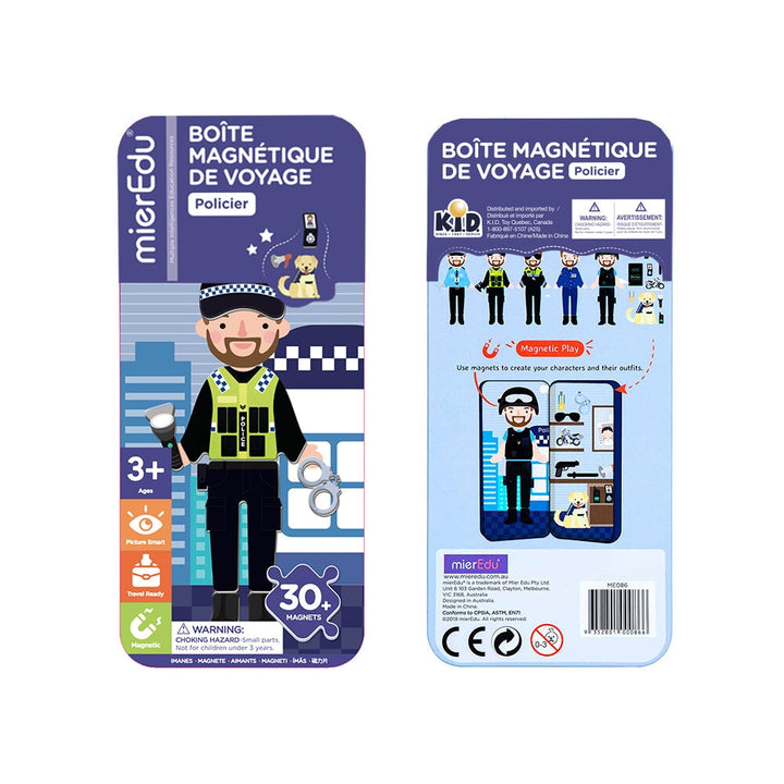 boite magnétique policier Mieredu Mlle et Coco jeu